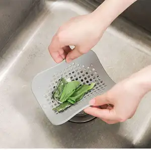 Praktische Küche Badezimmer Boden Dusch ablauf Abdeckung Sieb Silikon Haars topper Waschbecken Siebe für Haar fänger