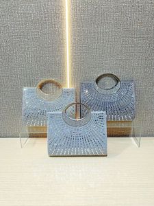 Bolso de mano tipo anillo, bolso de noche brillante con cierre magnético, de poliéster, para vestido de noche, fiesta de boda, marca Tanjing - Product Image 4