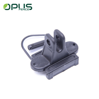 Aislante de Material PP Negro para Cerca Eléctrica, Modelo JYZ028, Compatible con Cuerdas de 8 mm para Seguridad Agrícola