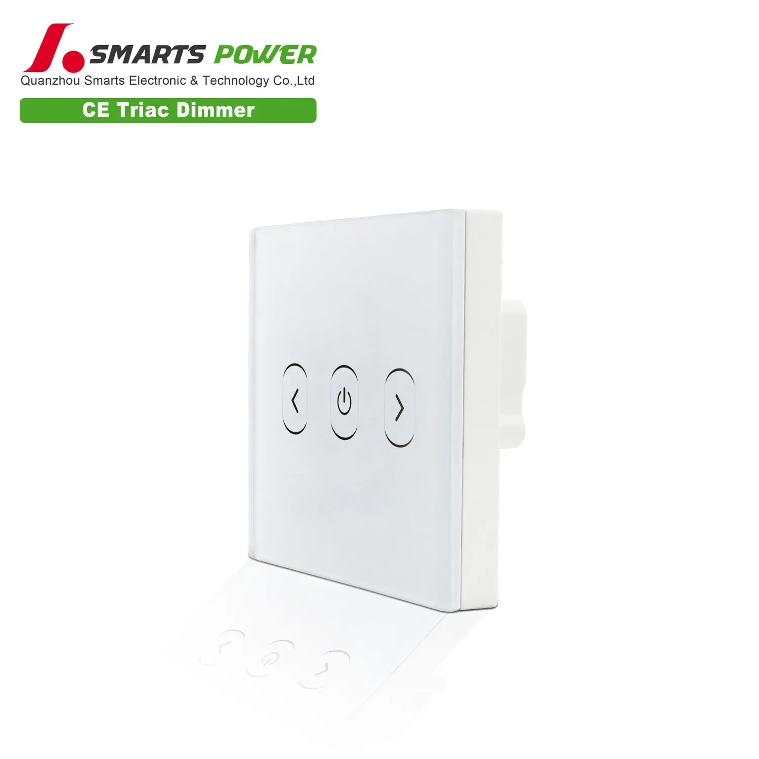 Triac Trailing edge dimmer touch light dimmer switch 230v with three buttons CE manufacturers