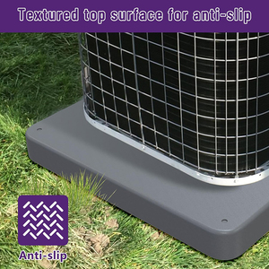 แผ่นรองคอนเดนเซอร์พลาสติกกันสั่นสะเทือนสำหรับเครื่องปรับอากาศแบบติดตั้งภายนอกอาคาร ยี่ห้อ YOD HVAC ขนาด 24*24 นิ้ว แบบแมนนวล - Product Image 4