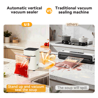 Machine de mise sous vide électrique en acier inoxydable pour camping-car, aspiration externe, auto-nettoyante, scellage en un clic, fonctionnement silencieux, pour aliments