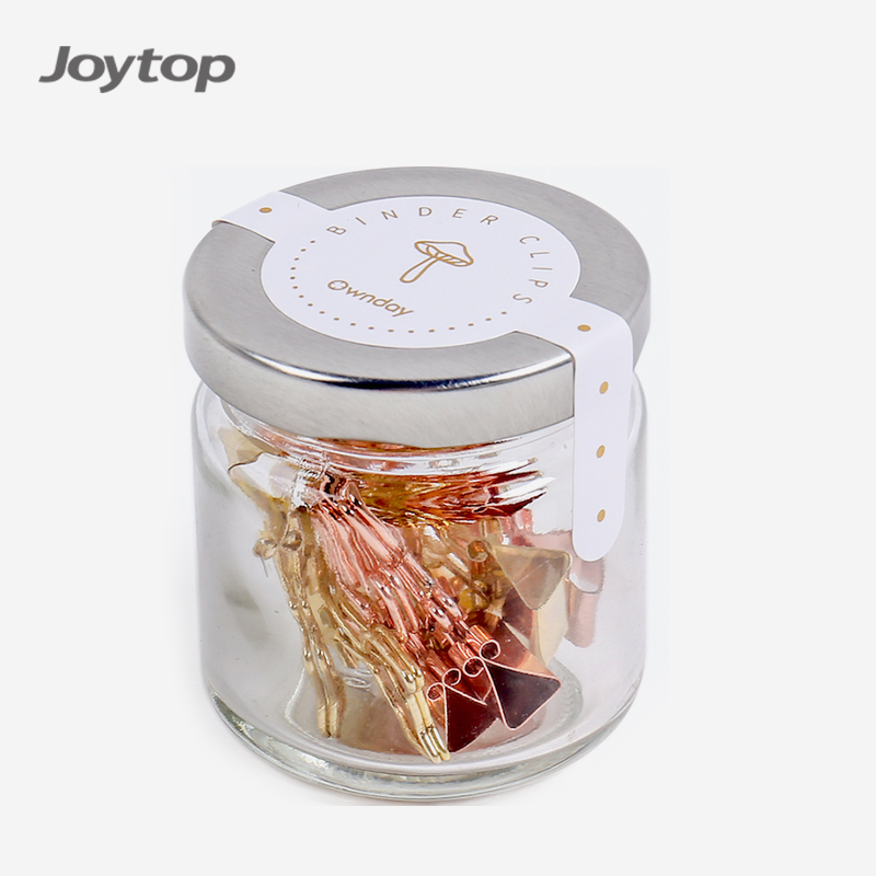 Ownday 101537 оптовая продажа 8 штук небольшие лесные растения птицы переплетные принадлежности розовые металлические офисные переплетные зажимы с бутылкой