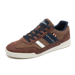 Nuovo commercio all'ingrosso di classe scarpe da ufficio piatte di lusso per gli uomini di grandi dimensioni Us12 supporto ad arco Casual marrone Sneaker Guangzhou di alta qualità - Product Image 1
