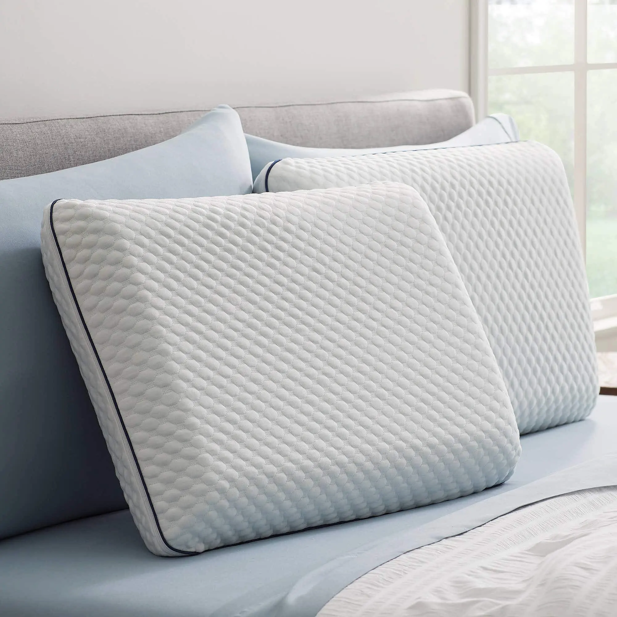 Prezzo di fabbrica i più venduti cuscini da letto OEM cuscino ergonomico ortopedico cervicale coccige Gel di raffreddamento memory foam