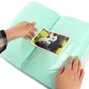 Novo estilo colecionando pp plástico 3 bolsos 60 páginas internas cartão foto álbum binder