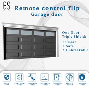 Puerta de garaje de aleación de aluminio blanca moderna Puerta seccional aislada a prueba de agua Control remoto para villas Almacenes Made America - Product Image 3