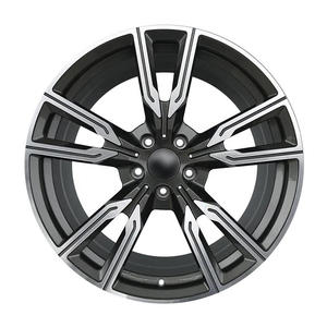 Rines de Aleación de 18 y 20 Pulgadas <span class=keywords><strong>para</strong></span> Auto, Negros con Acabado Mecanizado, 5 Radios, 5x120, 5 Birlos, <span class=keywords><strong>para</strong></span> BMW X3 X4 X5 X6 X7 M5 M Sport SUV - Product Image 6