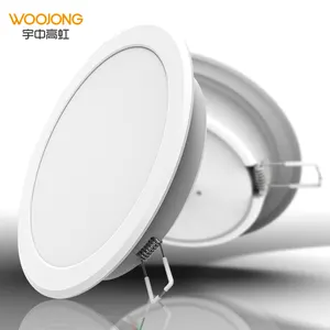 WOOJONG नई ईआरपी एलईडी बल्ब स्लिम फ्लैट दौर 4 इंच एलईडी downlight 12W 960lm 3 रंग 3000/4500/6500K छत रोशनी IP40 DF0.7