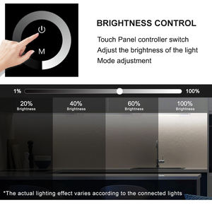 Contrôleur de bande LED RVB 3 canaux 12V-24VDC Télécommande sans fil Portée de 30 m Variateur de couleur 216W/432W Charge maximale - Product Image 4