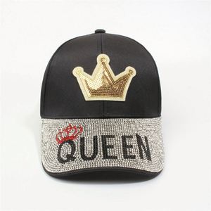 Casquette de baseball réglable en jean avec strass et croix, style cowboy, pour la mode en gros, protection solaire, effet bling-bling - Product Image 5