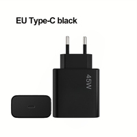 Adaptateur de charge rapide original 45W PD avec port Type-C UE/US/UK pour téléphones mobiles S24 Ultra S23 Ultra