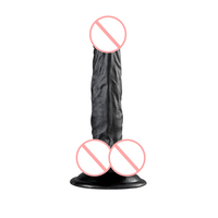 Juguetes sexuales realistas para adultos, consolador de goma suave para mujeres, pene de plástico de silicona Artificial, 19,5 cm