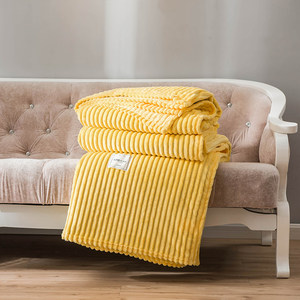 Ribbed Magic Velvet Flannel Blanket <strong>Super</strong> <strong>Soft</strong> Warm Decor <strong>Throw</strong> for Home Hotel Wholesale - Product Image 5