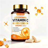 Capsules de Vitamine C Liposomale à la Lécithine de Tournesol Végétalienne OEM Personnalisées – Complément Adulte pour Hommes et Femmes, Soutien Immunitaire et Articulaire