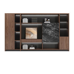 Classeur de bureau en bois moderne de style industriel Cloison basse pour imprimante à thé pour le stockage d'archives à domicile à l'hôpital - Product Image 6