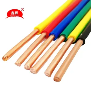 Manufacturer's direct sales of 2mm,4mm,6mm,8mm, and 10mm AWG single core PVC insulated and unsheathed electrical H07V-U wires