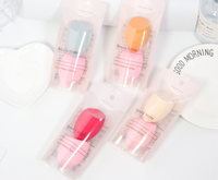 Ensemble d'éponges de maquillage professionnelles en forme de champignon, applicateur de fond de teint doux, marque privée, logo personnalisé, outil cosmétique facial OEM