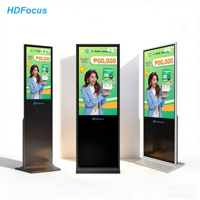 55inch Floor Stand Elf-Service Lobby Digital Signage Floor Standing LCD Display Touch Screen Advertising Equipment Totem Kiosk