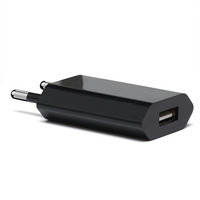 Chargeur mural USB-A ultra-plat HNT 5W, prise US/UE, adaptateur secteur de voyage, OEM ODM, chargeur pour smartphone, fabriqué en usine.