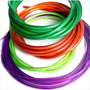 מותאם אישית חלודה חוט תעשיית חבל תיל קישוט עם pvc pva מצופה כבל פלסטיק ויניל ציפוי נירוסטה כבל 316 - Product Image 2