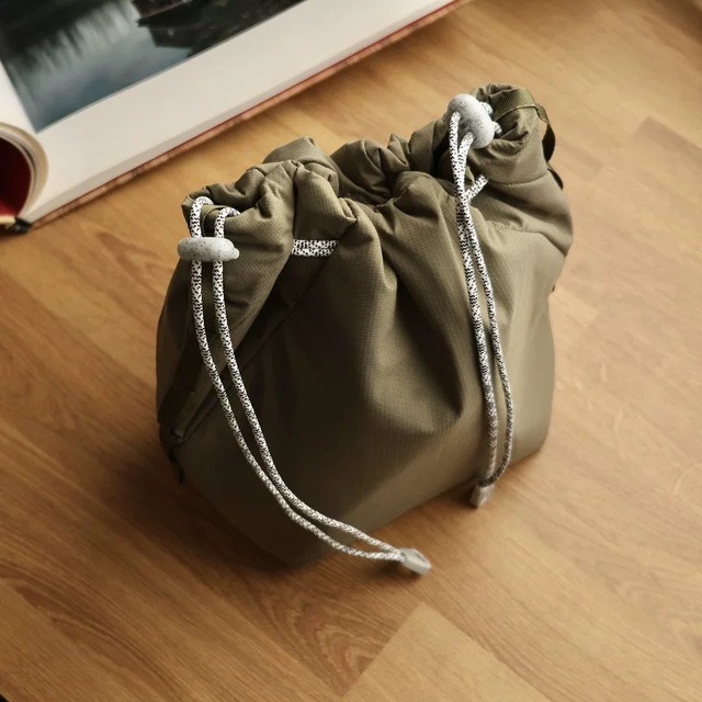 OEMODM High Quality Durable Waterproof Mirrorless Camera Drawstring Organizer Foldable Strap Sleeve Sony Universal Nylon Bag