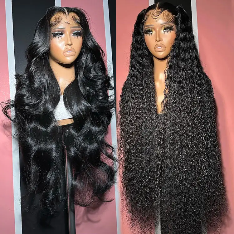 Glueless Body Wigs Human Hair Lace Front Deep Curly Virgin Hair 360 Full Lace Human Hair Wigs For Black Women Hd Lace Front Wigs