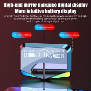 หูฟังเอียร์บัดสองข้างตัดเสียงรบกวนหูฟังเล่นเกมแบบอินเอียร์หูฟังไร้สายแบตเตอรี่ LED สำหรับโทรศัพท์ช้อปปิ้งออนไลน์ - Product Image 3