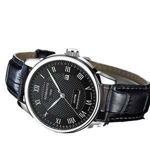 Reloj Ada Lillock para hombre, correa de acero inoxidable, reloj de cuarzo automático, resistente al agua, con calendario y esfera grande - Product Image 5