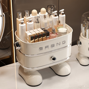 Selected Cosmetic <b>Storage</b> Box With Drawers Large Capacity For <b>Dressing</b> <b>Table</b> Skincare Makeup Organizer Dustproof - Product Image 2