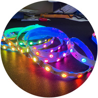 Tira de LED RGB 5050 en Forma de Zigzag, Tira de LED RGB DC12V Flexible y Cortable, Programación Mágica IC, Tipo S para Letreros Publicitarios