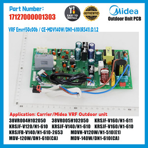 Carte de commande principale VRF 17127000001303 201395190155 Pièce de rechange OEM pour unité extérieure de climatiseur Carrier Midea - Product Image 3
