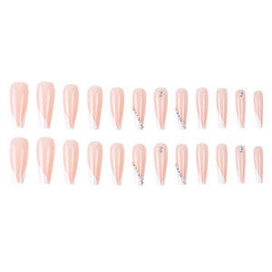 <span class=keywords><strong>Faux</strong></span> <span class=keywords><strong>ongles</strong></span>, artificiels, personnalisés, à la mode, français, flamme mate, longs, ballerine, cercueil, à pression, vente en gros, pièces - Product Image 3