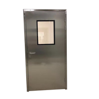 Portes d'hôpital en acier inoxydable anti-poussière, faciles à nettoyer, étanches à l'air, à double battant, porte de salle blanche