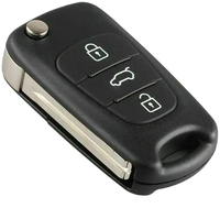 Hyundai/Kia 3 boutons coque de clé à rabat pliante étui de clé à distance de voiture pour I20 I30 I35 Ix35 Elantra Sportage Sorento