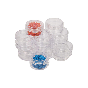 21817 Clear Plastic <strong>Storage</strong> <strong>Boxes</strong> <strong>with</strong> Rounded Screw <strong>Lids</strong> for Beads, <strong>Small</strong> Parts Jewelry Organizer - Product Image 3