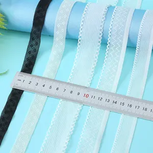 Fabrikant Aangepaste Smalle Kleur Hoge Kwaliteit Double Layer Eenzijdige Schimmel Polyamida Stretch Kant Mesh Stretch Webbing