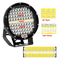 Phare de travail LED de 9 pouces 408W 6000K Spot Flood Combo Beam Off Road 4WD 4X4 Fog Driving Lamp pour Jeep Wrangler Pickup Truck