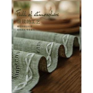 Caminos de mesa para decoración del hogar, tela de color sólido, lavable, resistente a altas temperaturas, para cubrir mesas de comedor y de café - Product Image 5