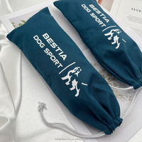 Sac de shopping à cordon en coton mousseline personnalisé avec logo imprimé pour cadeaux, chaussures, cosmétiques, produits pour animaux de compagnie