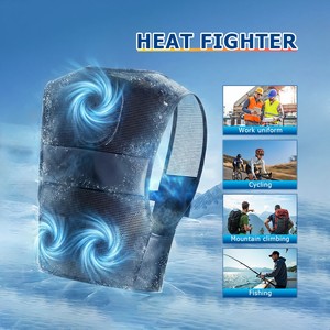 Chaleco con Ventilador, Traje de Aire Acondicionado, Chaleco Refrigerante para Hombre, Ropa de Verano para Exteriores con Ventilador - Product Image 5