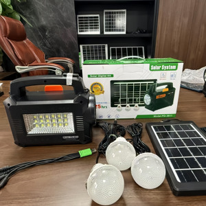 Có Thể Sạc Lại 16000MAh Năng Lượng Mặt Trời Bảng Điều Khiển Ánh Sáng Điện Với Đài Phát Thanh LED Đèn Pin AM FM Nooradio Khẩn Cấp Di Động Năng Lượng Mặt Trời Kit Hệ Thống 2025 - Product Image 4