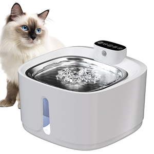 New Design Smart Stainless Steel Cat <b>Water</b> <b>Fountain</b> 3.2L Large Capacity Ultra Quiet Leak-Proof Filter for <b>Indoor</b> Cats Dogs - Product Image 4