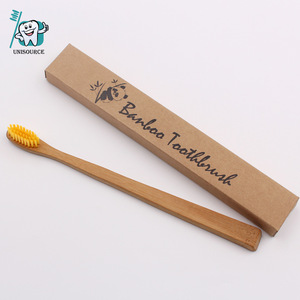 Cepillo de Dientes de Bambú Unisource, Mango Largo, Cerdas Suaves, Manual para Adultos, Biodegradable - Product Image 5