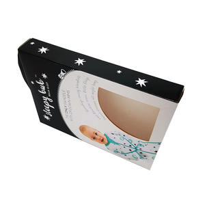 Boîtes d'emballage pliables recyclables en gros pour vêtements de bébé, boîtes en carton pour mouchoirs, boîtes à couvertures bon marché - Product Image 3