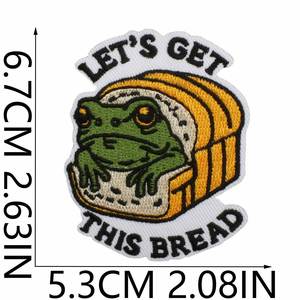 Patch brodé 3D thermocollant en tissu non-tissé polyester, motif Capybara, Dinosaure mignon, Crâne, pour décoration de sacs et emballages - Product Image 2
