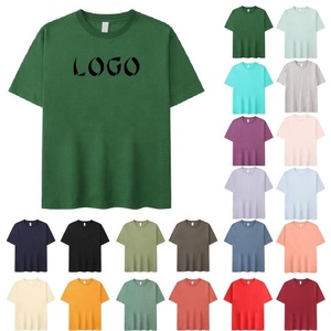 Stampa personalizzata ricamo il tuo logo da 1 pezzo solo in bianco cotone Unisex da uomo Unisex t-Shirt Unisex t-Shirt - Product Image 1