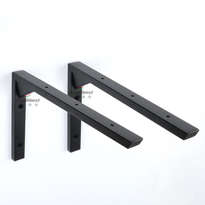 Soporte de Pared Triangular de Acero Inoxidable Haidibosi, Soporte para Estante de Tubo Cuadrado, Soporte de Carga de 6 a 22 Pulgadas - Product Image 3