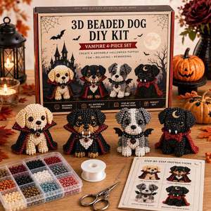 Kit de Cuentas 3D de Animales Mágicos Estrella y <span class=keywords><strong>Luna</strong></span>, Figura de Cristal Hecha a Mano, Regalo Artesanal Relajante para Mujeres Amantes de las Manualidades - Product Image 2