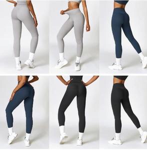 Vente en gros Nouveau pantalon de yoga avec poche à séchage rapide Pantalon de fitness taille haute Collants de sport décontractés Leggings de yoga - Product Image 2